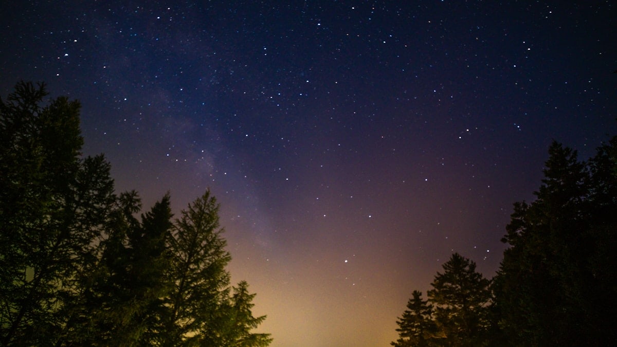 The campground was glowing